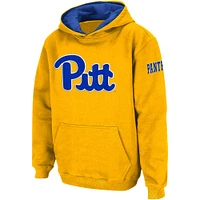 Sweat à capuche avec grand logo Colosseum Gold Pitt Panthers pour jeunes