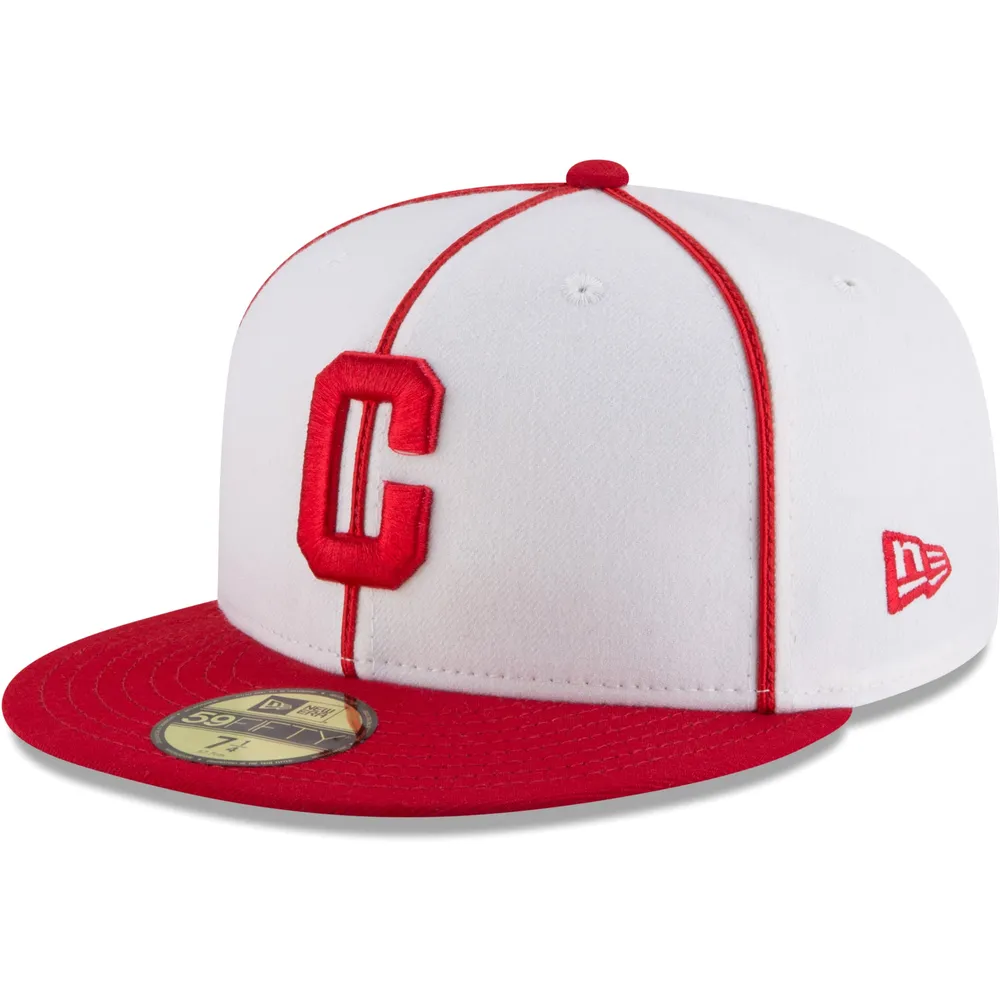 Casquette ajustée New Era Pittsburgh Crawfords Collection Cooperstown Turn Back The Clock 59FIFTY pour homme, blanc/rouge