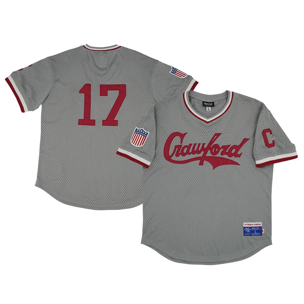 Pittsburgh Pirates V-Neck Jersey - Gray