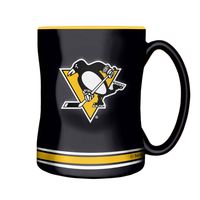 Black Pittsburgh Penguins Sculpted Relief Mug