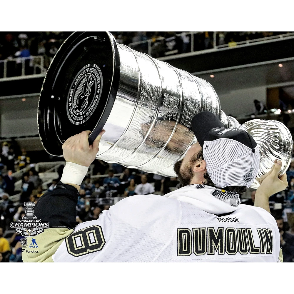 Brian Dumoulin Pittsburgh Penguins Unsigned 2016 Stanley Cup Champions Raising Photograph