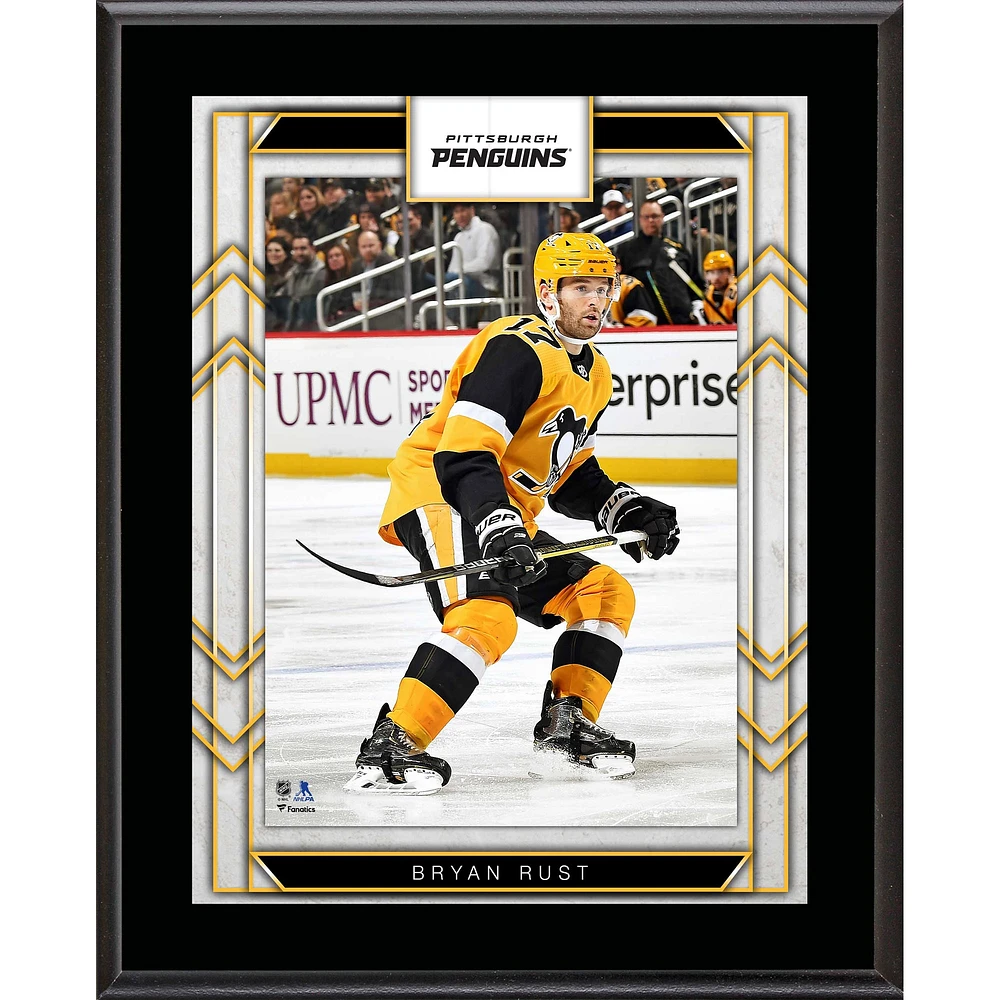 Bryan Rust Pittsburgh Penguins 10.5" x 13" Sublimated Player Plaque