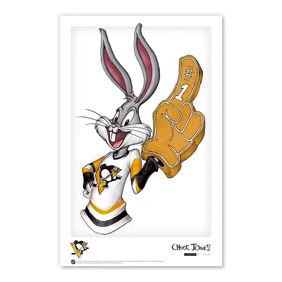 Bugs Bunny Pittsburgh Penguins 11" x 17" Looney Tunes Poster Print