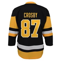 Enfant Sidney Crosby Noir Pittsburgh Penguins Replica Player Jersey