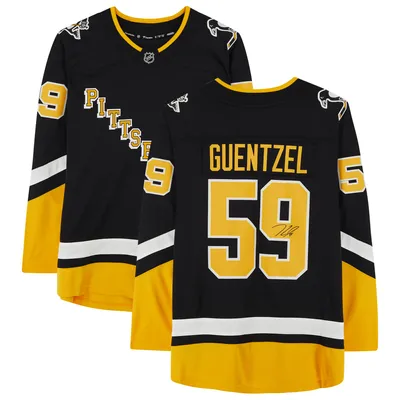 Jake Guentzel Pittsburgh Penguins Fanatics Authentic Autographed Fanatics Breakaway 2021 Alternate Jersey - Black