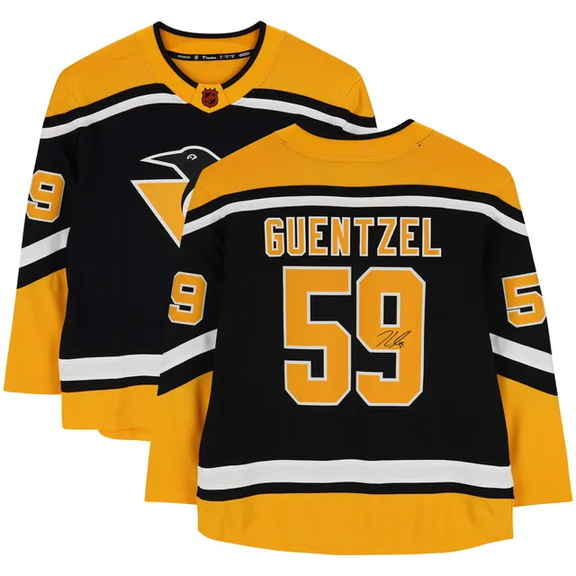 Pittsburgh Penguins No59 Jake Guentzel White Road Womens Jersey