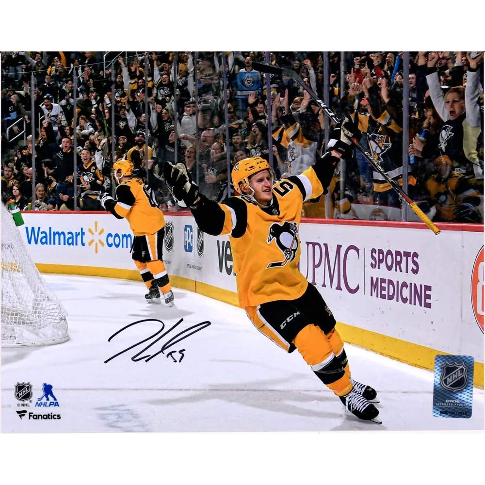 Jake Guentzel Pittsburgh Penguins Fanatics Authentic Deluxe Framed Autographed Black Adidas Jersey