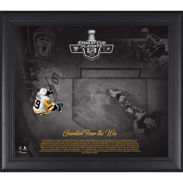 Framed Jake Guentzel Pittsburgh Penguins Autographed Black