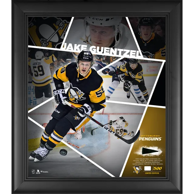 Jake Guentzel Pittsburgh Penguins 2023 Winter Classic 12 x 15 Sublimated Plaque with Game-Used Ice - Limited Edition of 500