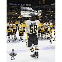 Kris Letang Pittsburgh Penguins Unsigned 2017 Stanley Cup Champions Raising Photograph