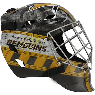 Réplique du masque de gardien de but autographié par Marc-André Fleury des Penguins de Pittsburgh