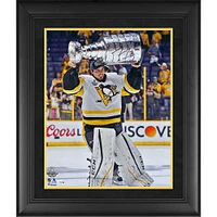 Marc-Andre Fleury Pittsburgh Penguins Framed 2017 Stanley Cup Champions Autographed 16" x 20" Raising Cup Photograph