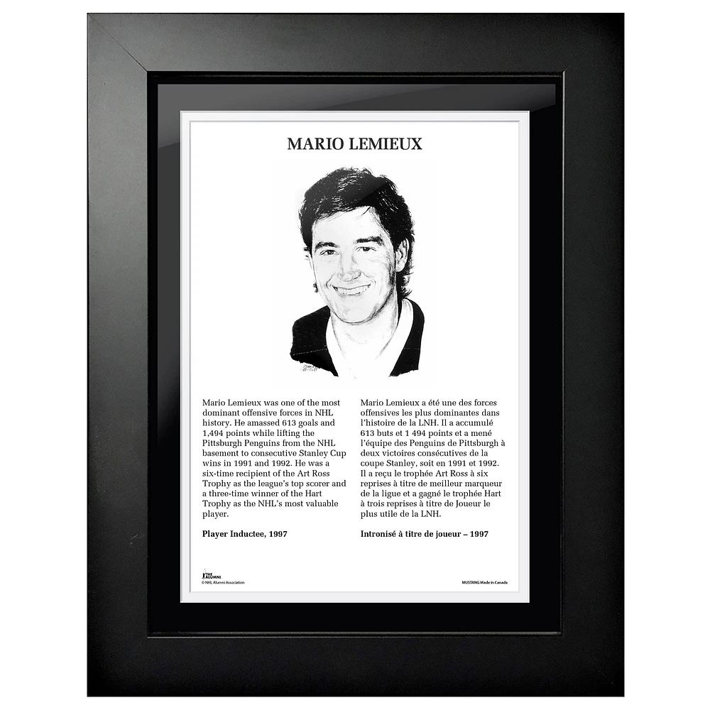 Mario Lemieux Pittsburgh Penguins - Legends Line 12'' x 16'' Photo encadrée