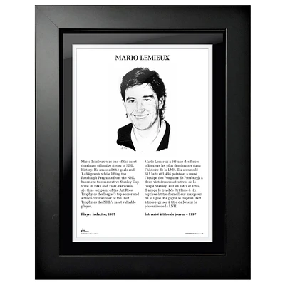 Mario Lemieux Pittsburgh Penguins - Legends Line 12'' x 16'' Photo encadrée