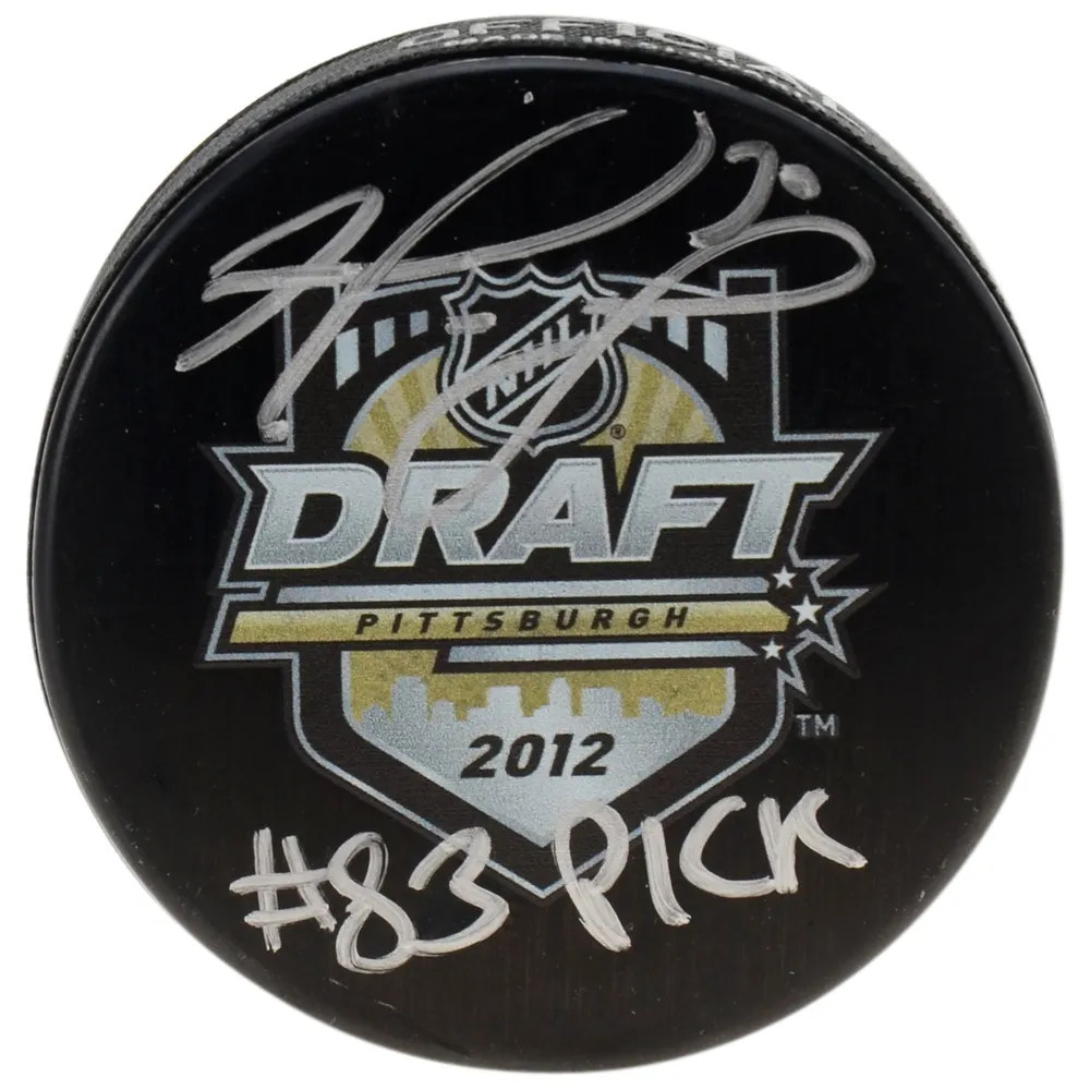 Teddy Blueger Signed, Inscribed 52nd Pick 2012 NHL Draft Hockey