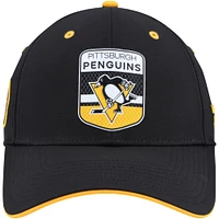Men's Fanatics  Black Pittsburgh Penguins Authentic Pro Draft Stretch-Fit Hat