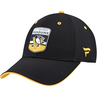 Men's Fanatics  Black Pittsburgh Penguins Authentic Pro Draft Stretch-Fit Hat
