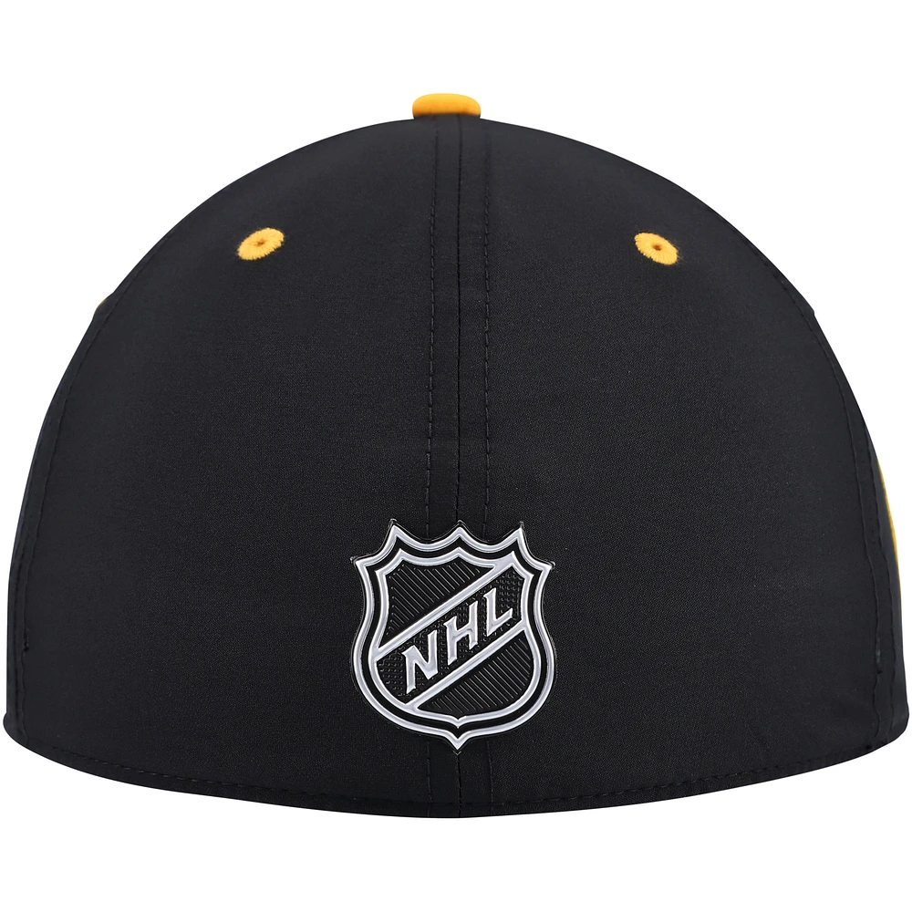 Men's Fanatics  Black Pittsburgh Penguins Authentic Pro Draft Stretch-Fit Hat