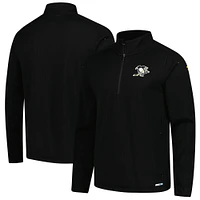 Veste polaire à quart de zip authentique Fanatics Pittsburgh Penguins noire pour homme