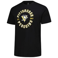 T-shirt noir Fanatics pour hommes des Penguins de Pittsburgh