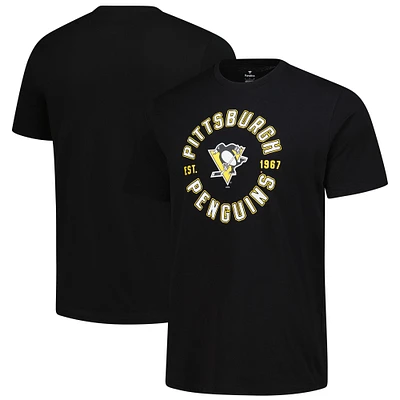 T-shirt noir Fanatics pour hommes des Penguins de Pittsburgh