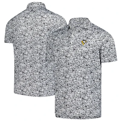 Polo johnnie-O pour hommes, noir/blanc, Pittsburgh Penguins Slapshot