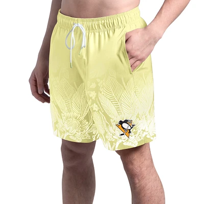 Men's Margaritaville  Yellow Pittsburgh Penguins Lagoon Fiesta Swim Short