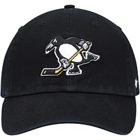 Casquette réglable '47 Pittsburgh Penguins Logo Clean Up pour homme