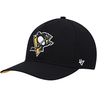 Men's '47 Black Pittsburgh Penguins Primary Hitch Snapback Hat