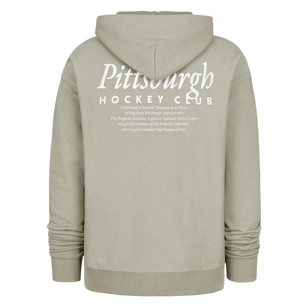 Men's '47  Gray Pittsburgh Penguins Foundation Pullover Hoodie