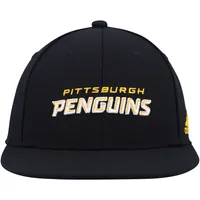 Casquette snapback adidas noire des Penguins de Pittsburgh pour hommes