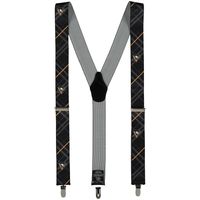 Men's Black Pittsburgh Penguins Suspenders