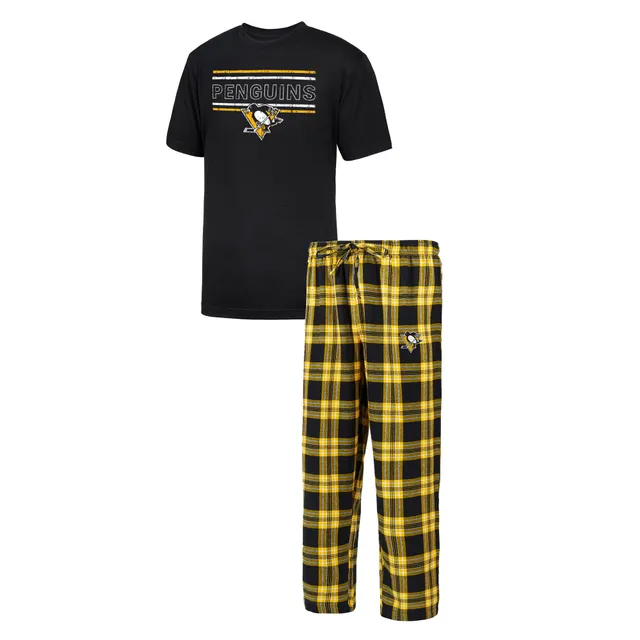 CONCEPTS SPORT Men's Concepts Sport Black/Heather Gray Pittsburgh Steelers  Big & Tall T-Shirt & Pants Sleep Set