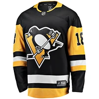 Maillot d'évasion à domicile Fanatics Andreas Johnsson noir des Penguins de Pittsburgh pour hommes