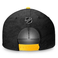 Men's Fanatics  Black/Gold Pittsburgh Penguins Authentic Pro Rink Snapback Hat