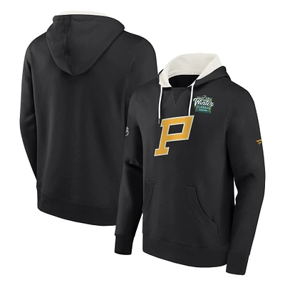 Men's Fanatics Black Pittsburgh Penguins 2023 NHL Winter Classic Authentic Pro Pullover Hoodie