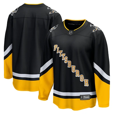 Maillot Fanatics noir Pittsburgh Penguins Alternate Premier Breakaway pour hommes