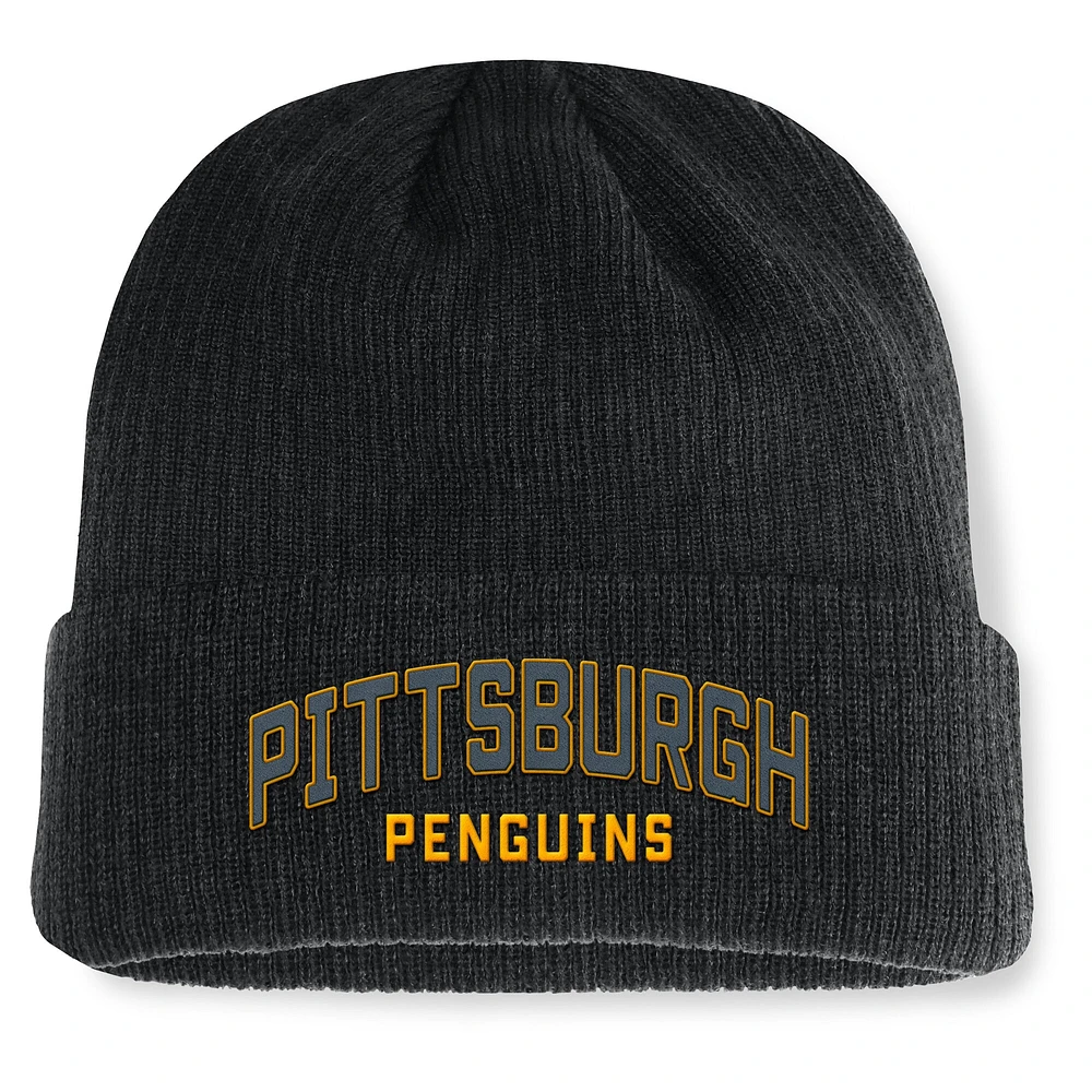 Men's Fanatics Black Pittsburgh Penguins Andee Cuffed Beanie