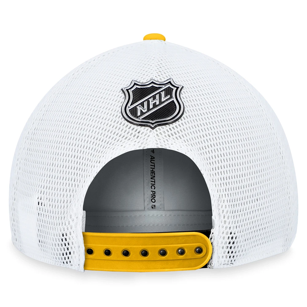 Casquette réglable de camionneur en jersey alternatif authentique Pro Alternate des Penguins de Pittsburgh Fanatics pour hommes, noir