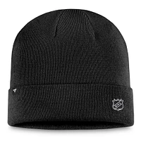 Men's Fanatics  Black Pittsburgh Penguins Authentic Pro Cuffed Knit Hat