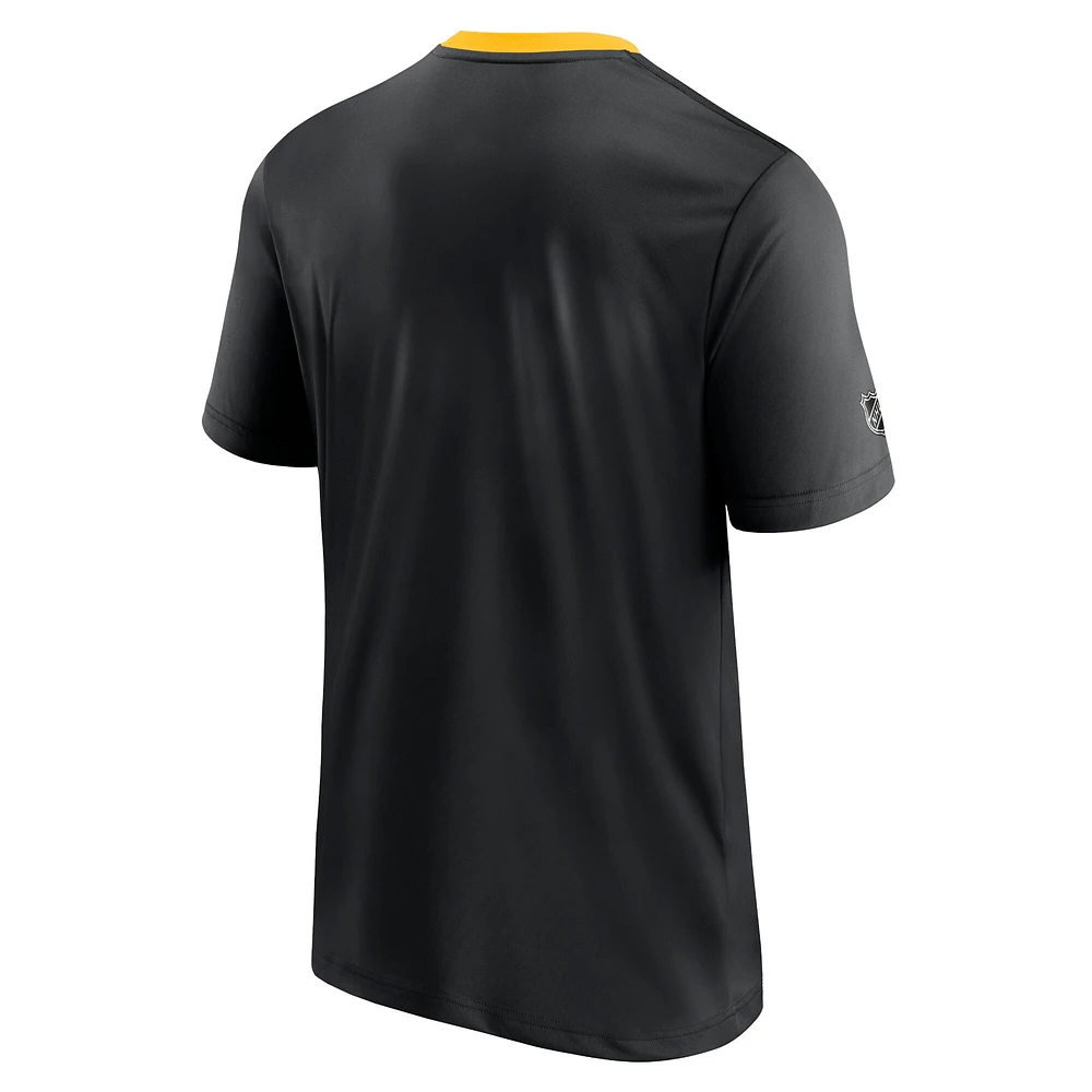 Fanatics pour hommes de marque Black Pittsburgh Penguins Authentic Pro Locker Room - T-shirt