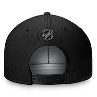 Casquette Snapback Authentic Pro Prime des Penguins de Pittsburgh Fanatics pour hommes, noire