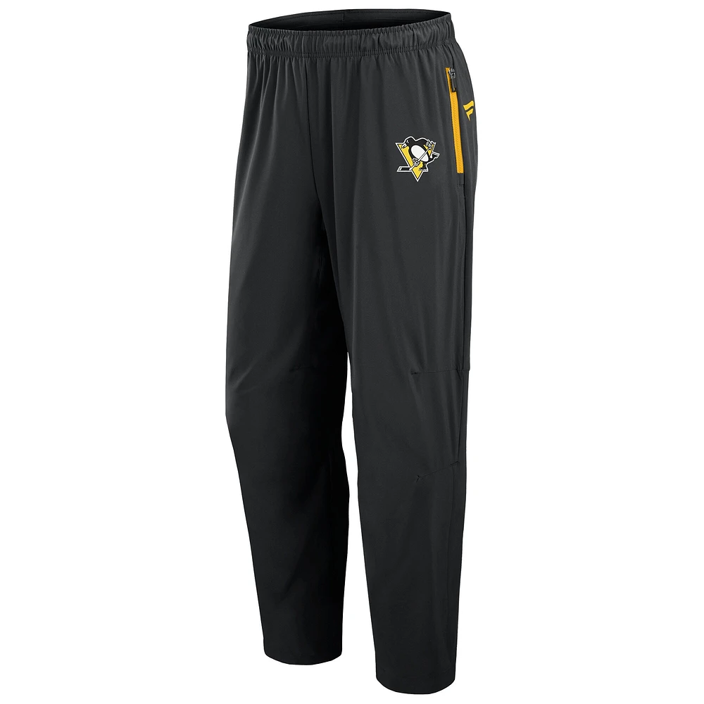Men's Fanatics Black Pittsburgh Penguins Authentic Pro Rink Pants