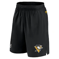 Men's Fanatics Black Pittsburgh Penguins Authentic Pro Tech - Shorts