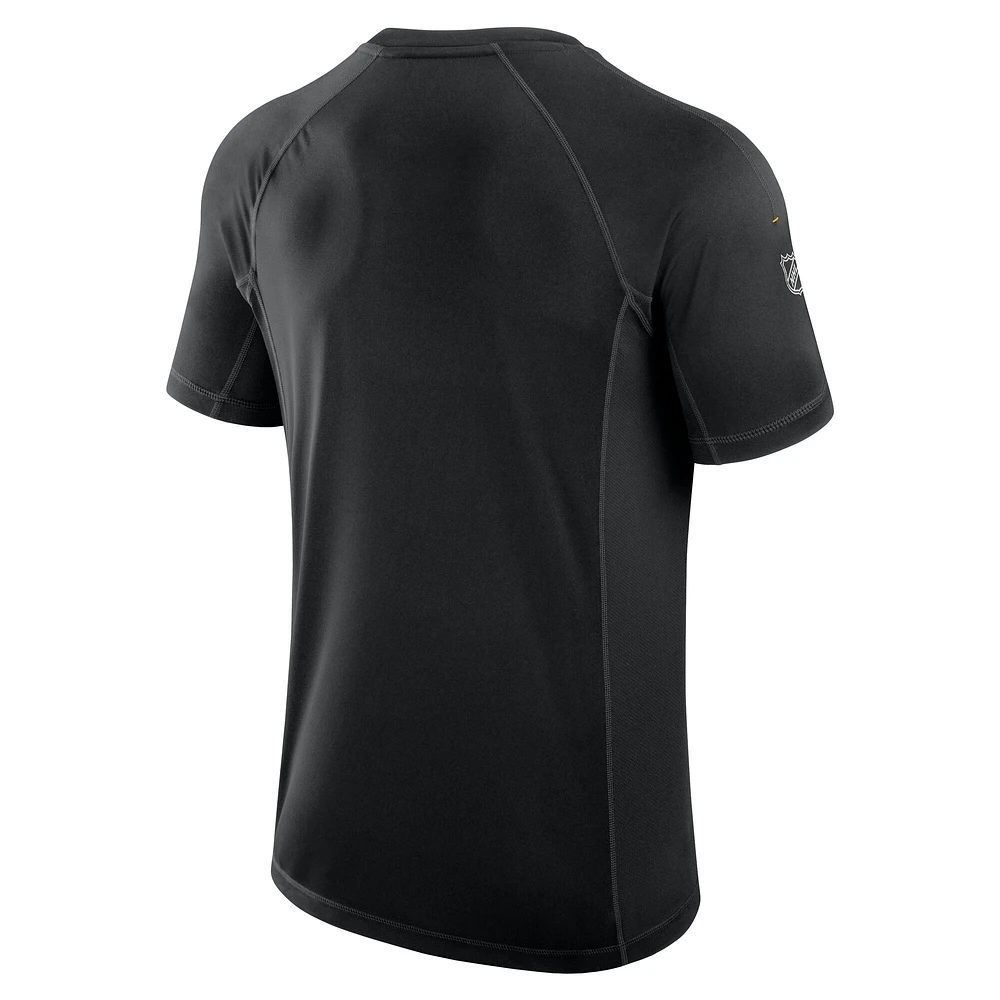 Men's Fanatics Black Pittsburgh Penguins Authentic Pro Tech T-Shirt