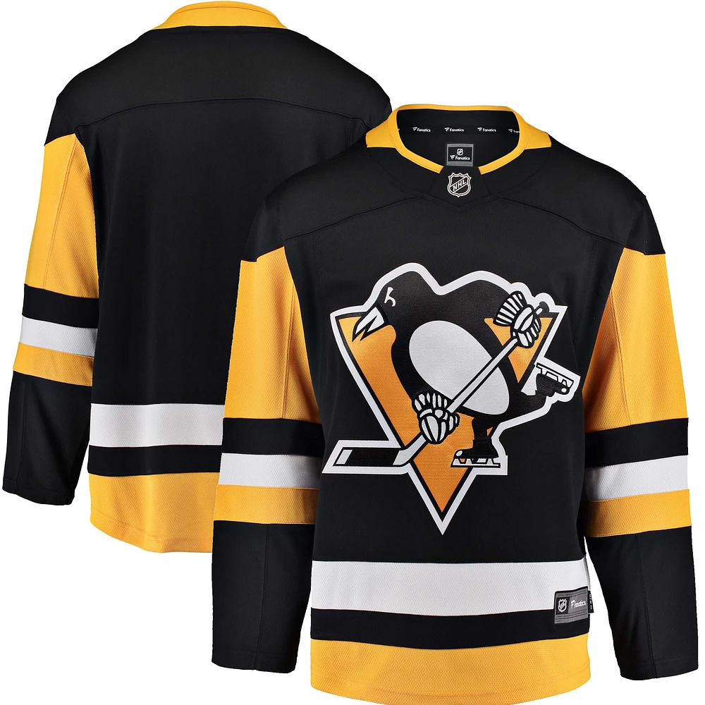 Fanatiques pour hommes de marque Black Pittsburgh Penguins Breakaway - Maillot vierge