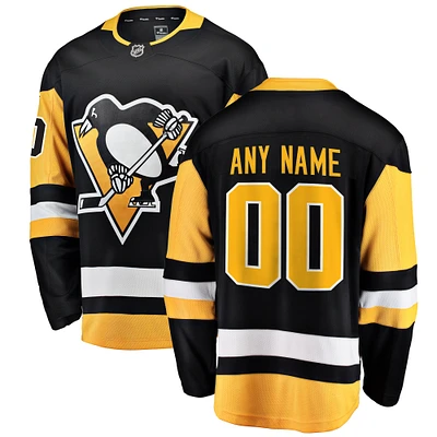 Hommes Fanatics Branded Black Pittsburgh Penguins Breakaway - Maillot personnalisé