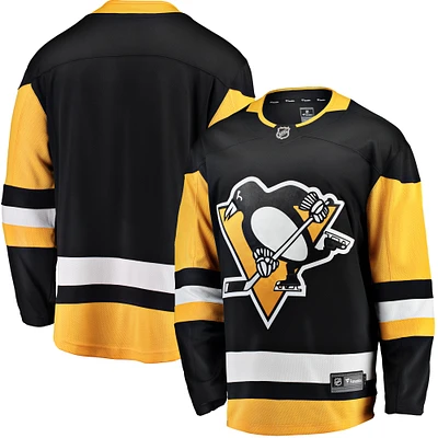 Maillot Breakaway Domicile Fanatics Noir des Penguins de Pittsburgh pour hommes