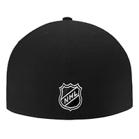 Casquette ajustée avec logo principal des Penguins de Pittsburgh pour homme Fanatics Branded noire