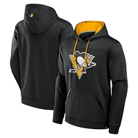 Men's Fanatics  Black Pittsburgh Penguins Defender Pullover Hoodie